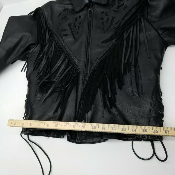 Hudson Leather Corset Motorcycle Jacket Medium - Picture 10 of 12